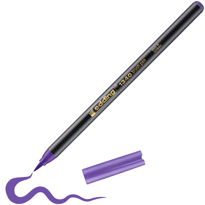 edding 1340 brush pen - 1 tot 3 mm - paars