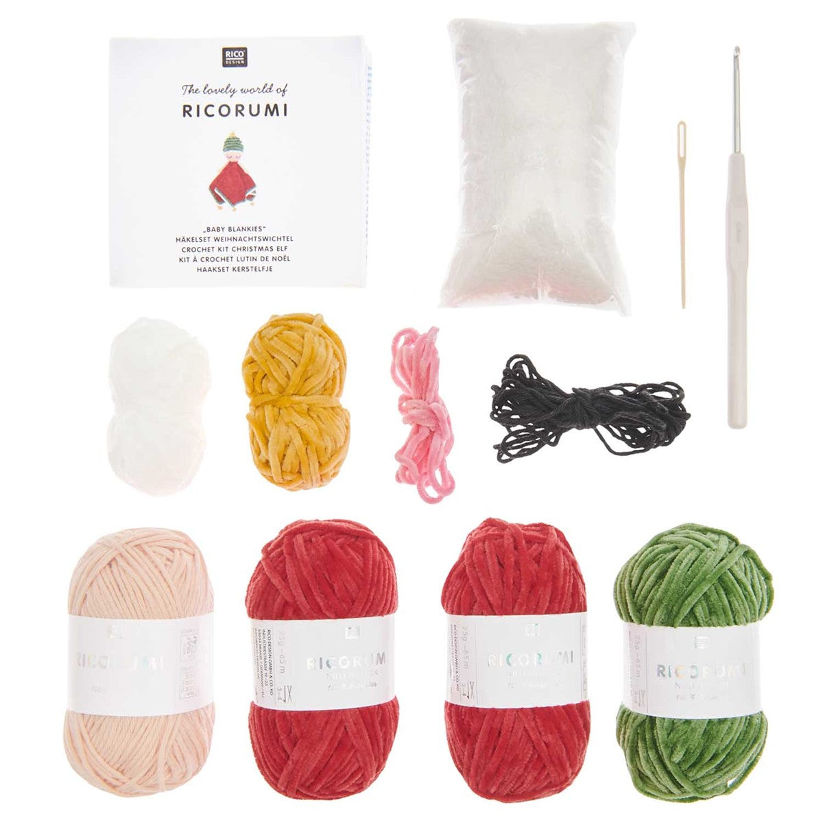 Ricorumi haakpakket Baby Blankies - kerstelf