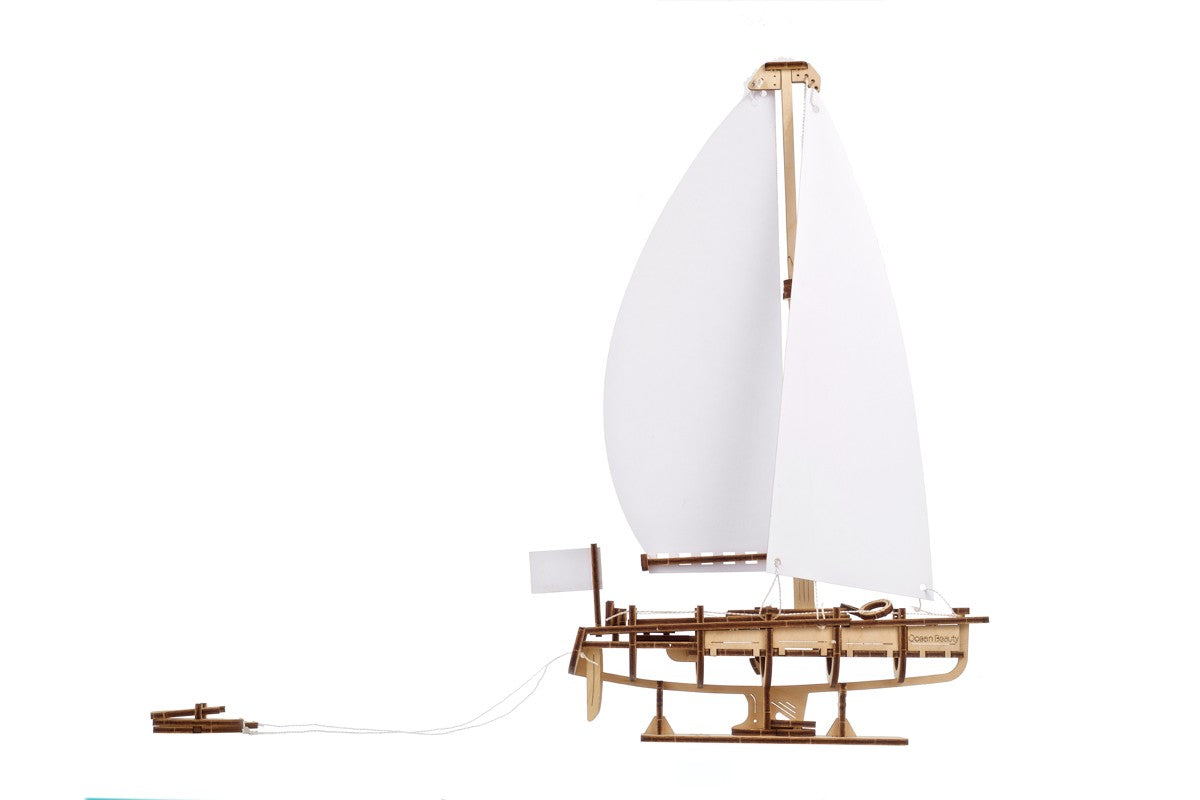 Ugears houten 3D puzzel - Ocean Beauty Yacht