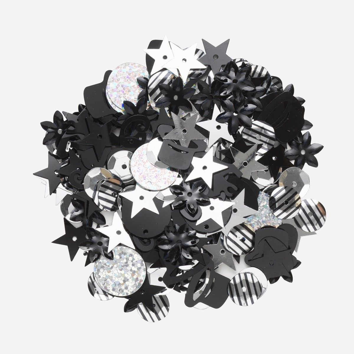 Pailletten - mix zwart