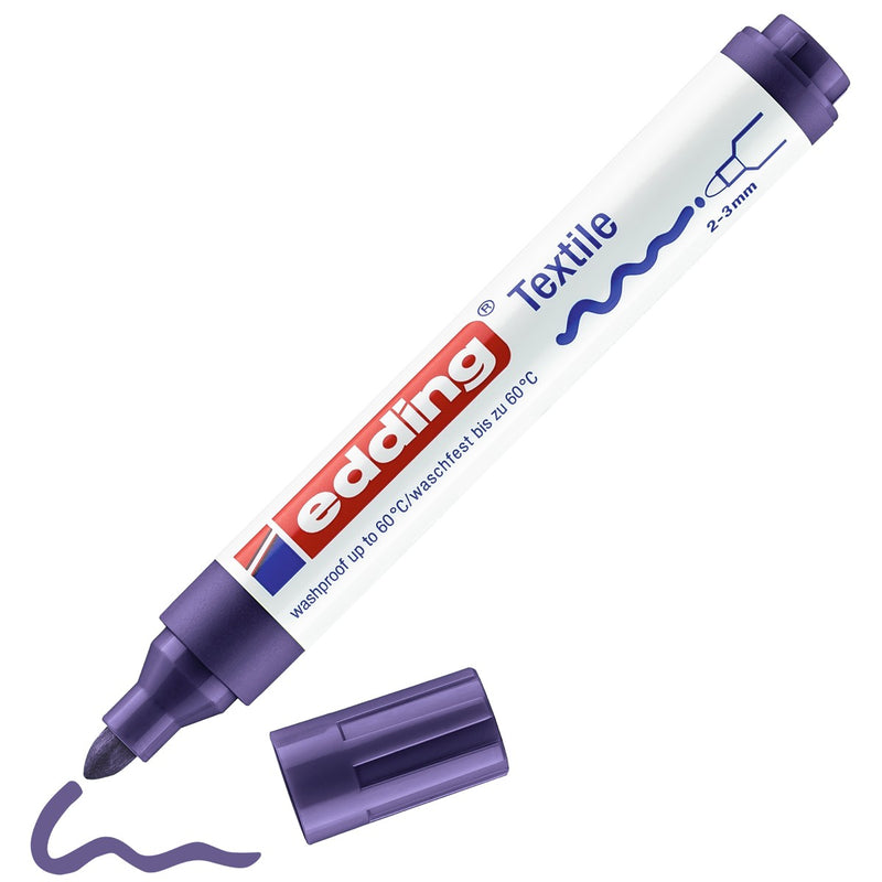 edding 4500 textile pen - 2 tot 3 mm - violet