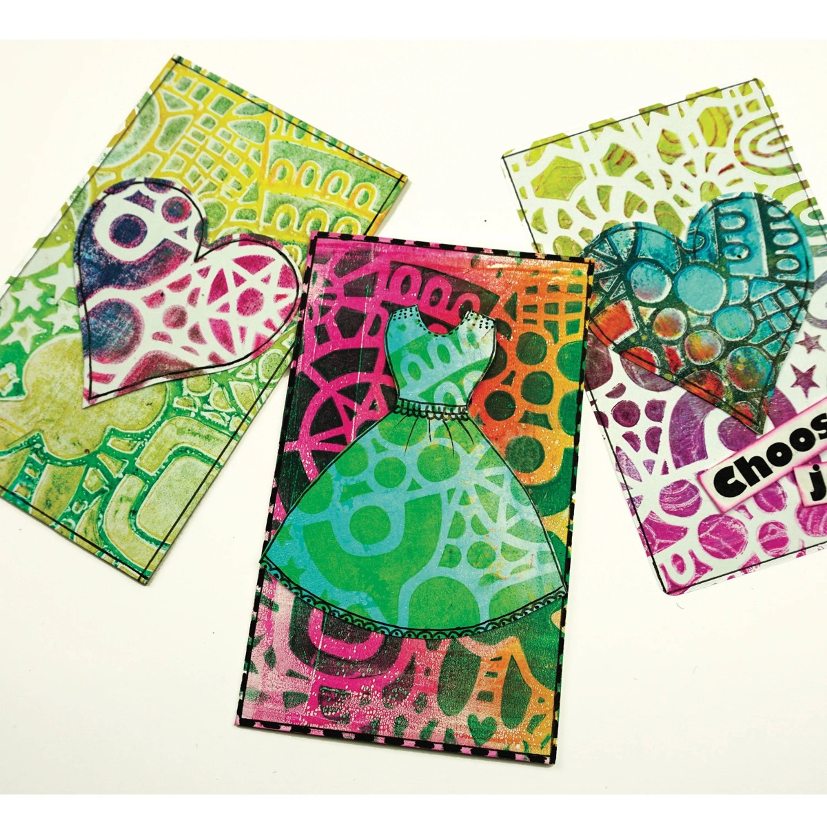 Gelli Arts - handmade card kit