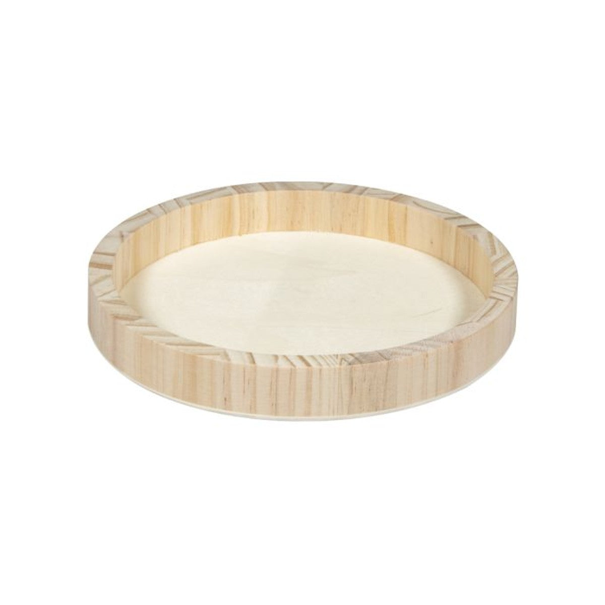 Houten dienblad - 20cm ø - naturel