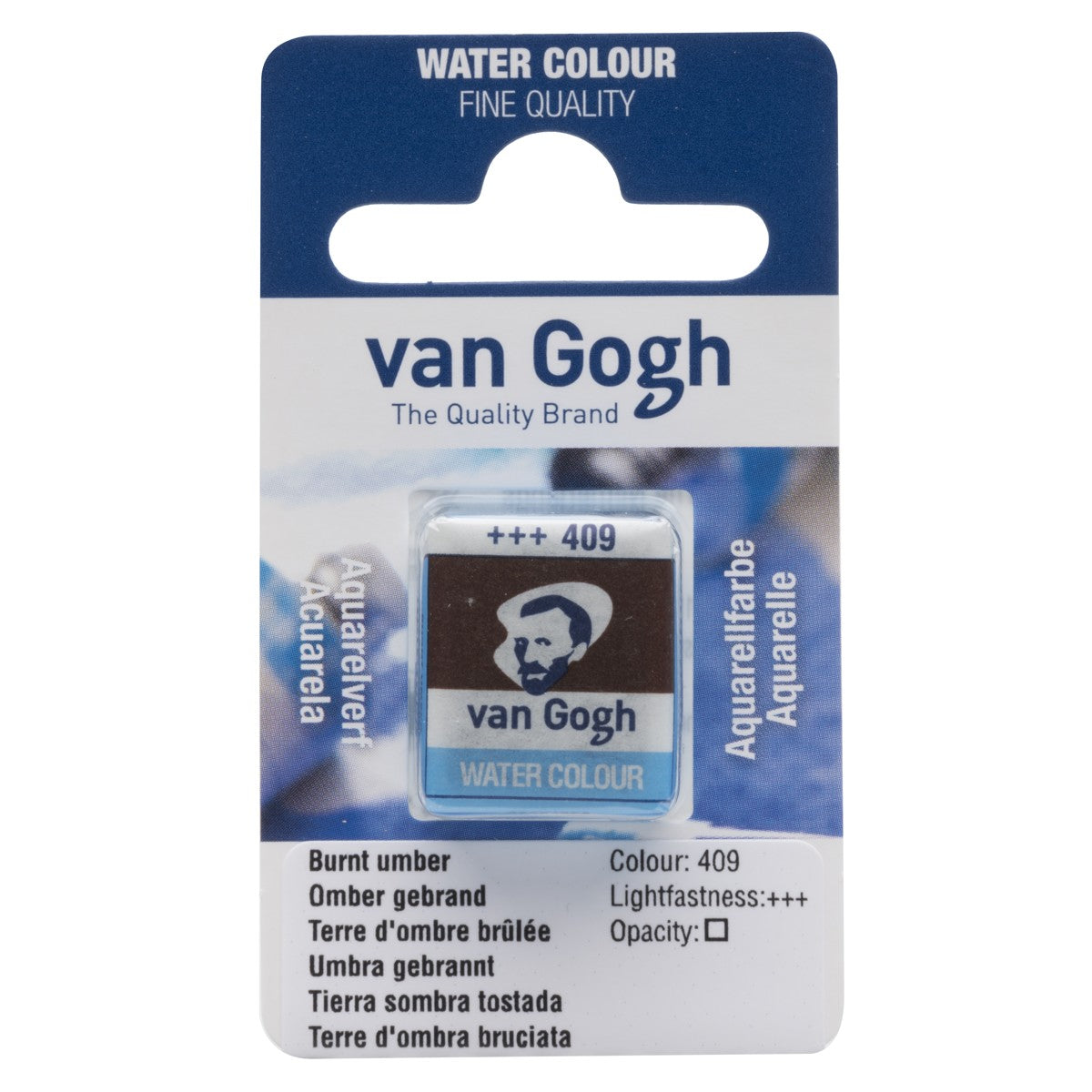van Gogh aquarelverf - napje - omber gebrand 409