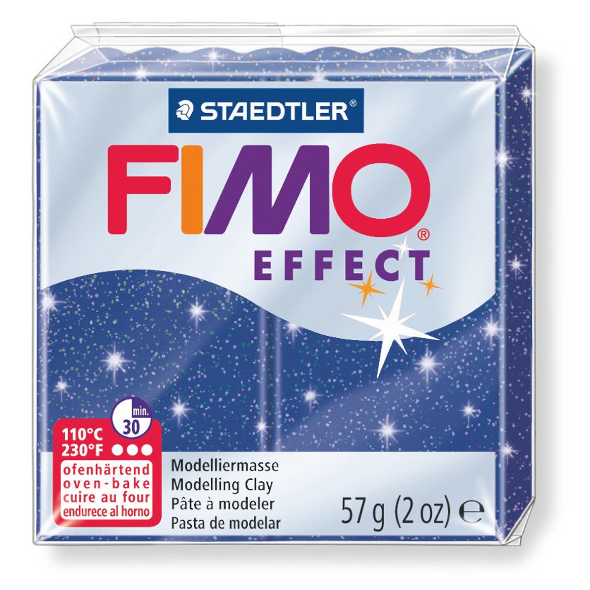 FIMO Soft Effect - 57 gram - glitter blue