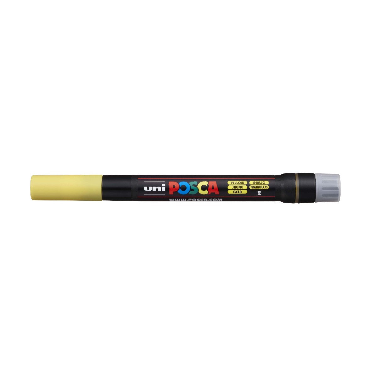 POSCA acrylmarker - brushpunt PCF-350 - 1-10 mm - geel