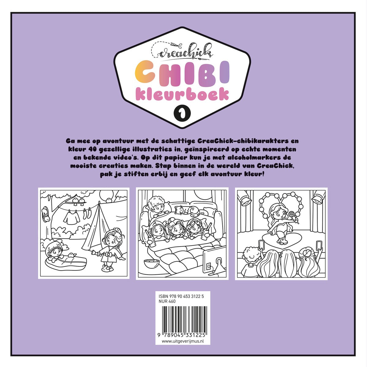 Kleurboek - CreaChick Chibikleurboek 1