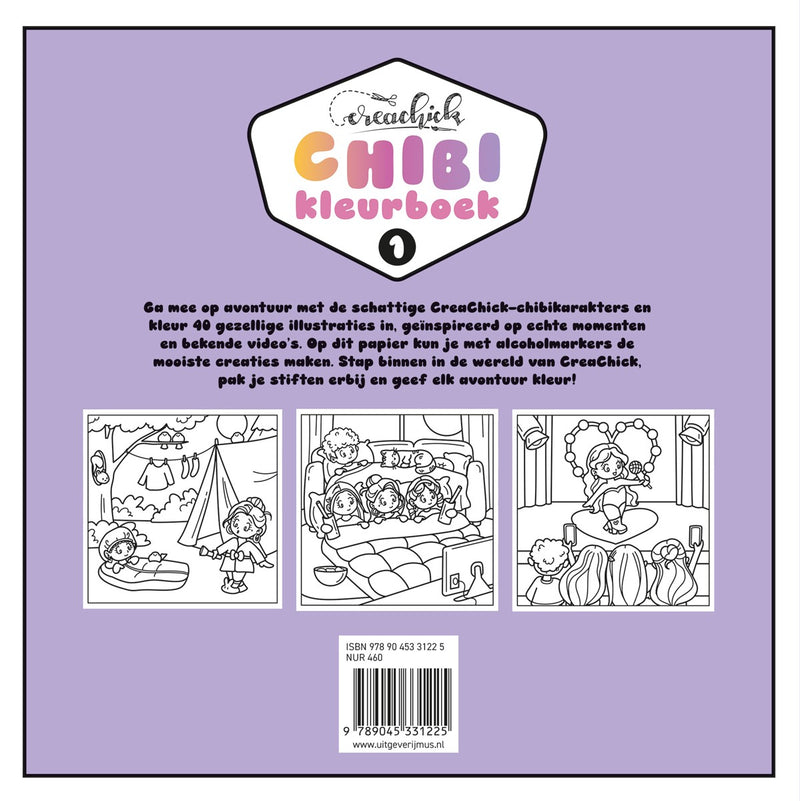 Kleurboek - CreaChick Chibikleurboek 1