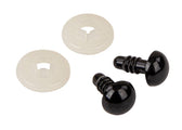 Kunststof veiligheidsogen - 10 mm - zwart