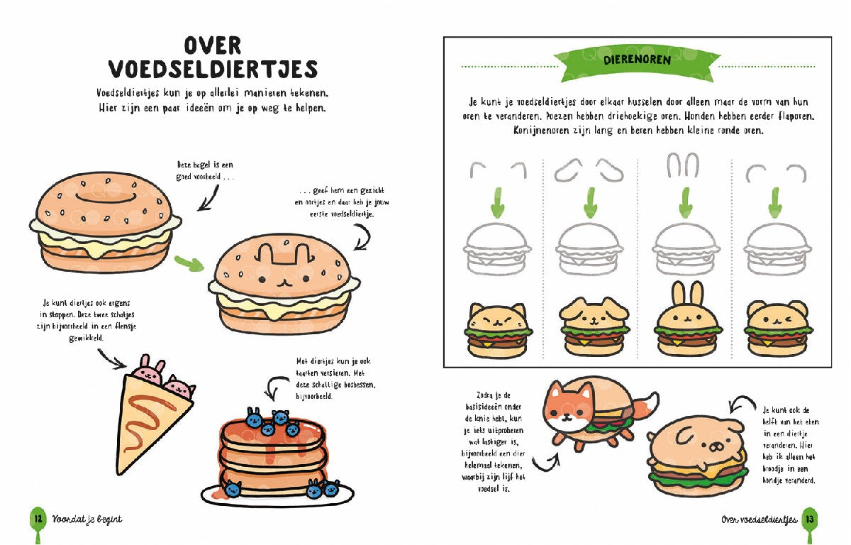 Boek - Kawaii: Schattig eten tekenen