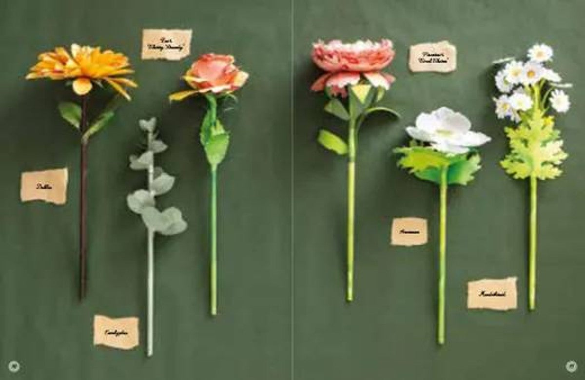 Boek - bloemen in een boek