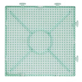 Panduro strijkkralen - onderplaat vierkant - turquoise