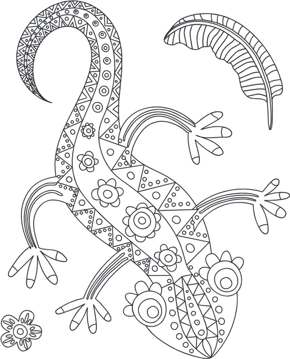 Kleurboek - glitterkleurboek - Icons of Mexico