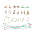 Sieraden set - armbanden & oorbellen - oceaan