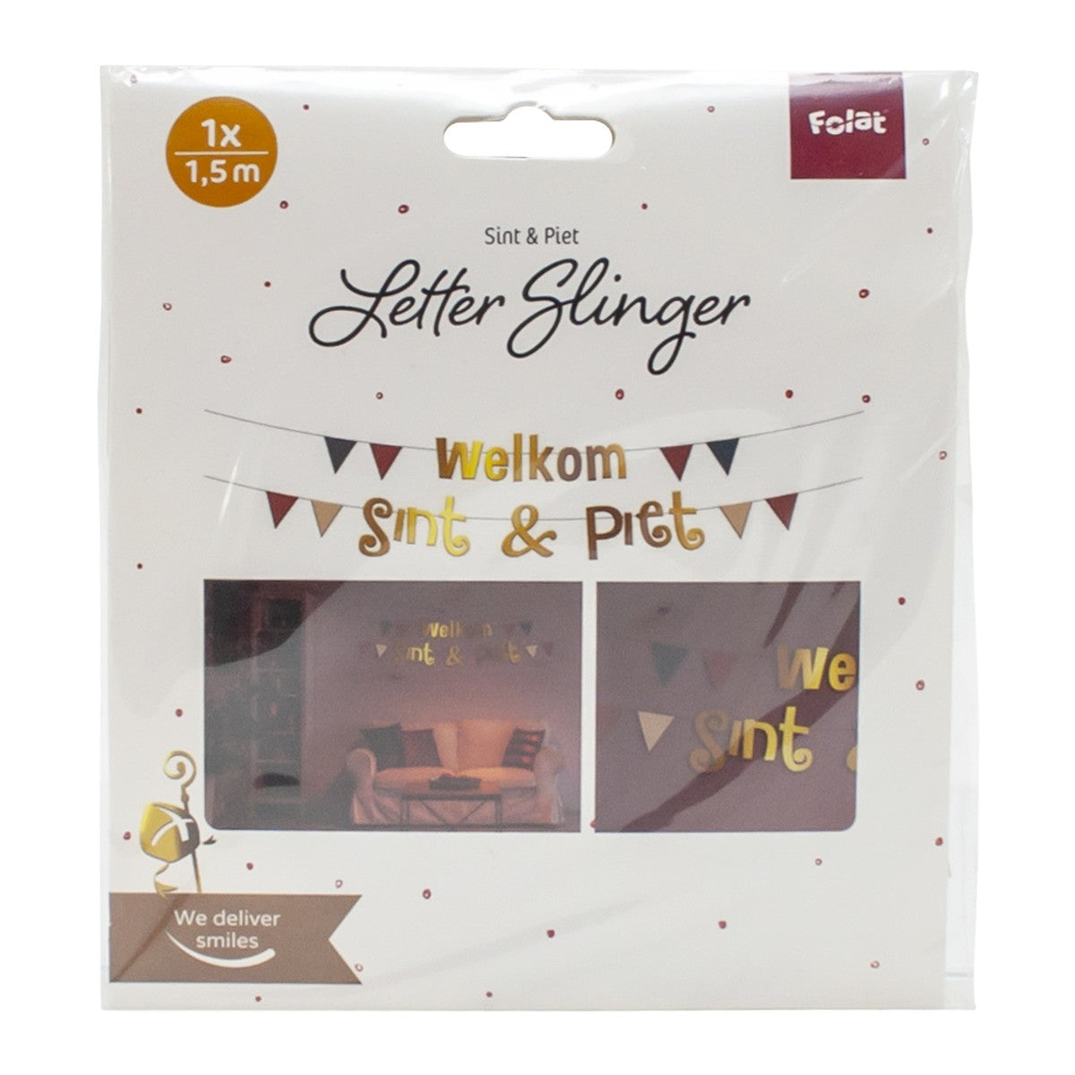 Letterslinger - 2x 1,5 meter - Sint en Piet