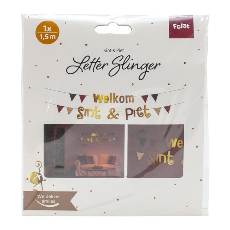 Letterslinger - 2x 1,5 meter - Sint en Piet
