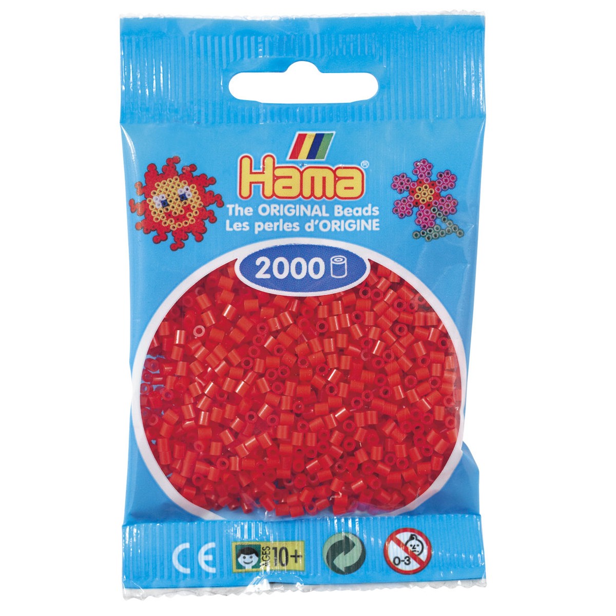 Hama Mini - strijkkralen - 2000 stuks - red 05