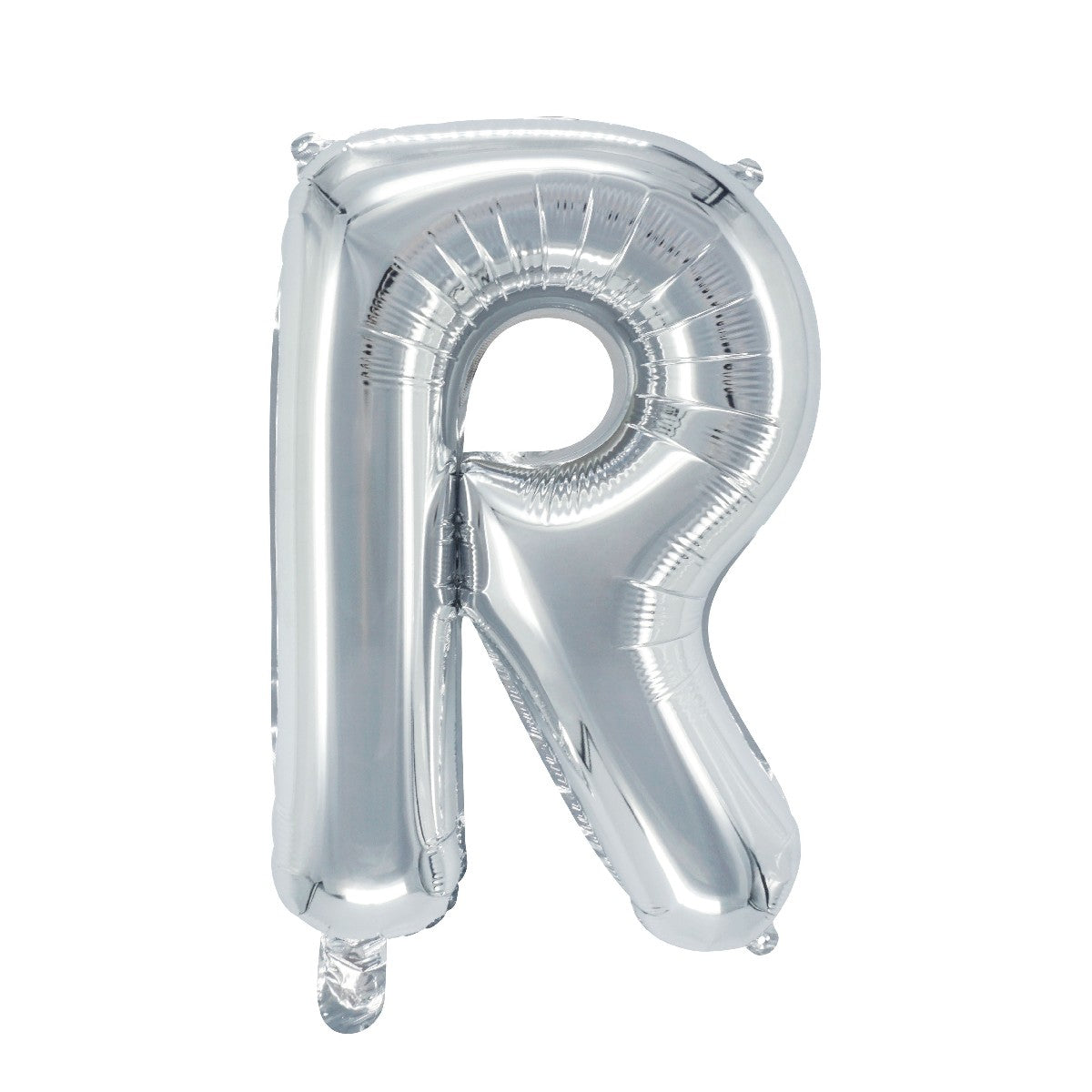 Letterballon zilverkleurig - 32 cm - R