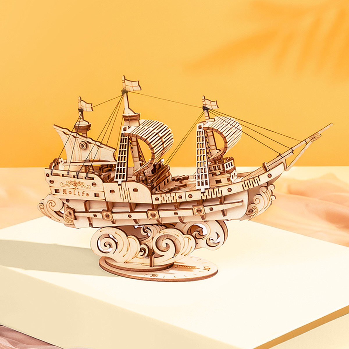 Robotime houten 3D puzzel - Sailing Ship