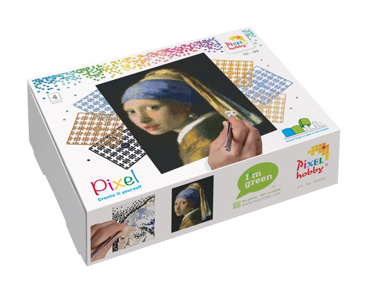 Pixelhobby set - 4 platen - Meisje met de Parel