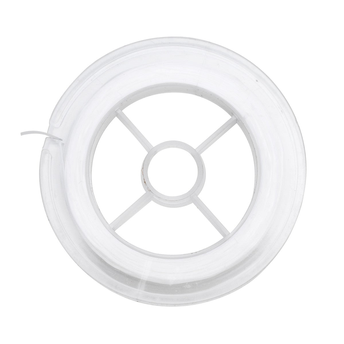 Elastisch nylondraad - 30 meter - 1 mm - wit