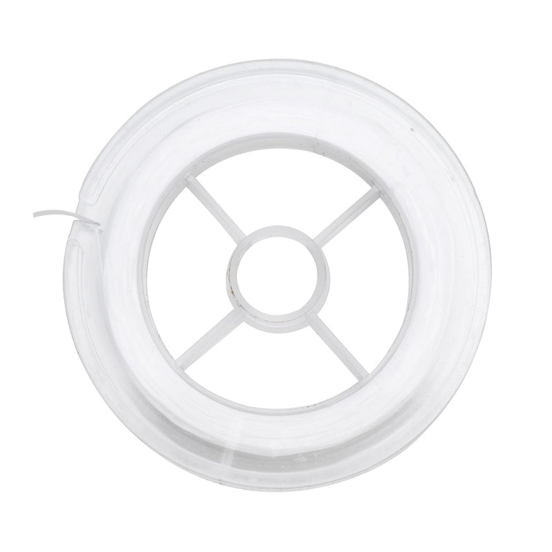 Elastisch nylondraad - 30 meter - 1 mm - wit