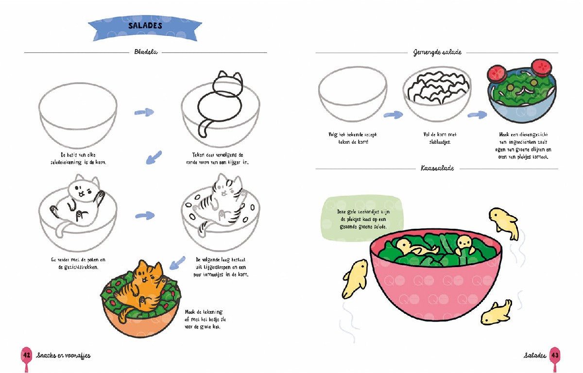 Boek - Kawaii: Schattig eten tekenen