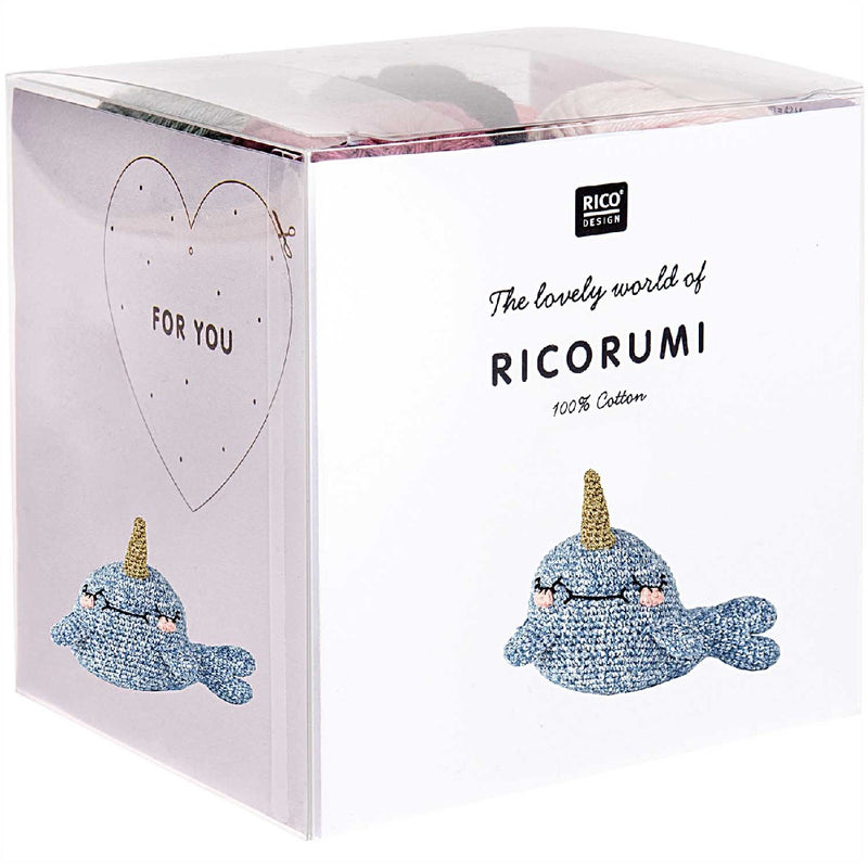 Ricorumi haakpakket - narwal