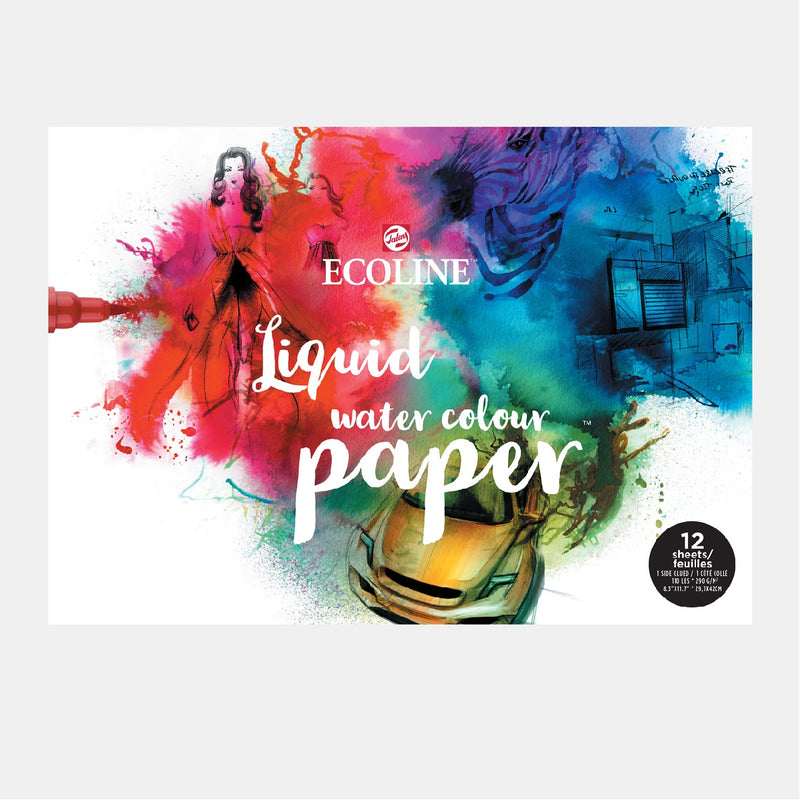 Ecoline blok aquarelpapier - A3 - 12 vellen