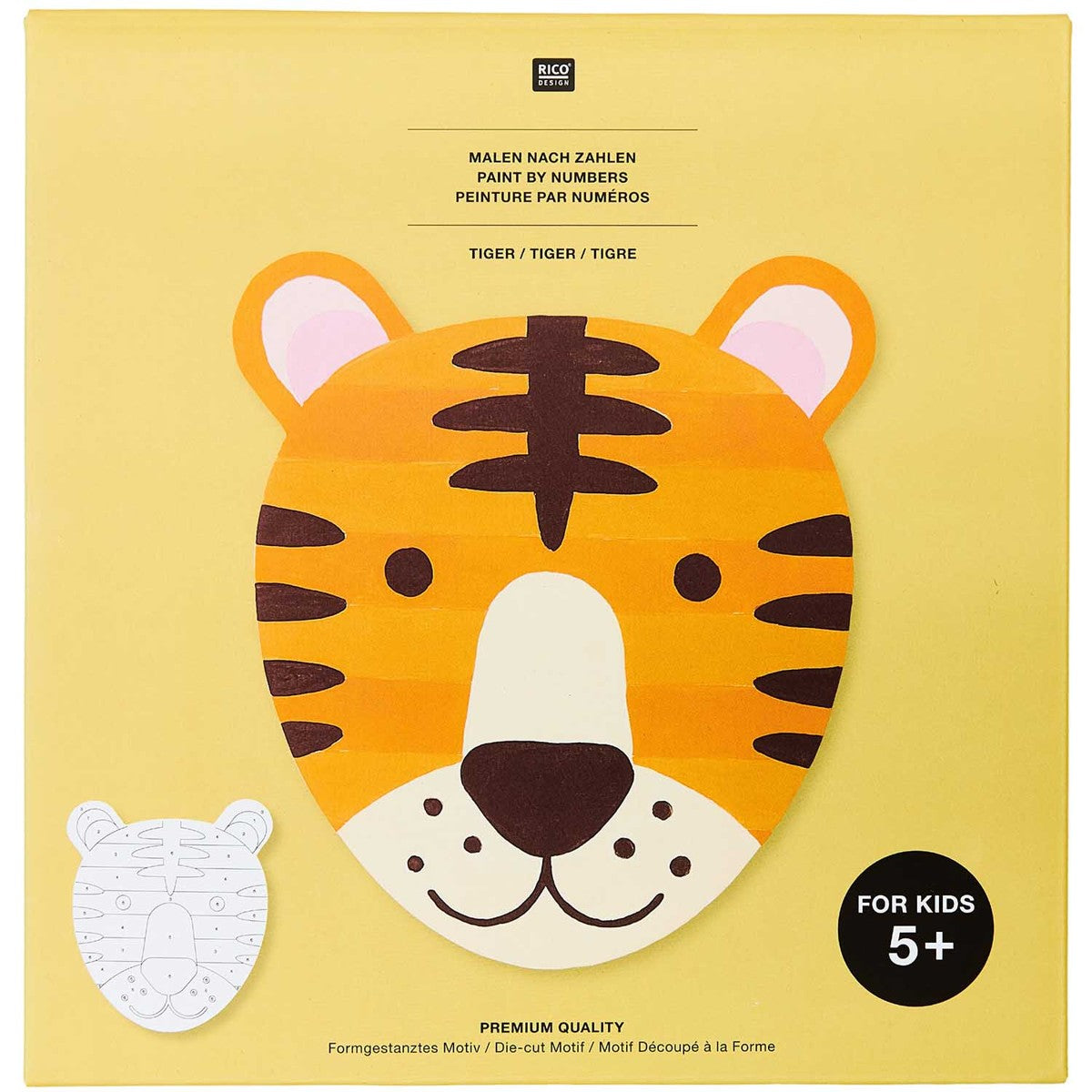 Kids schilderen op nummer set - tijger