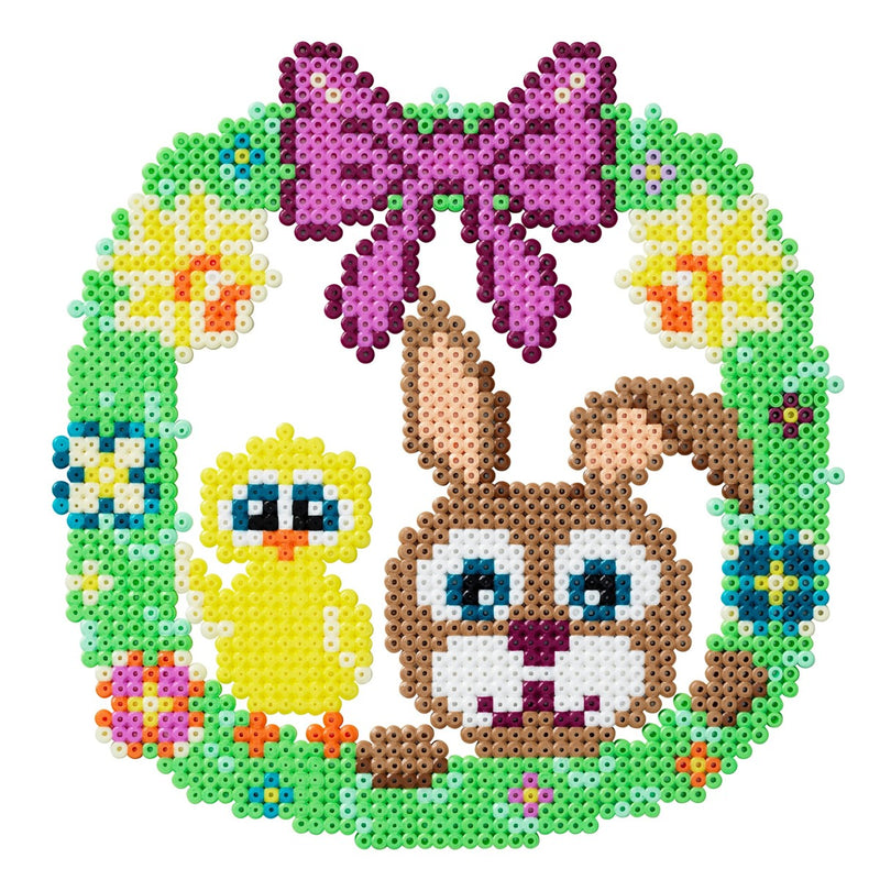 Panduro Junior DIY kit - Hama Midi Easter Friends Wreath