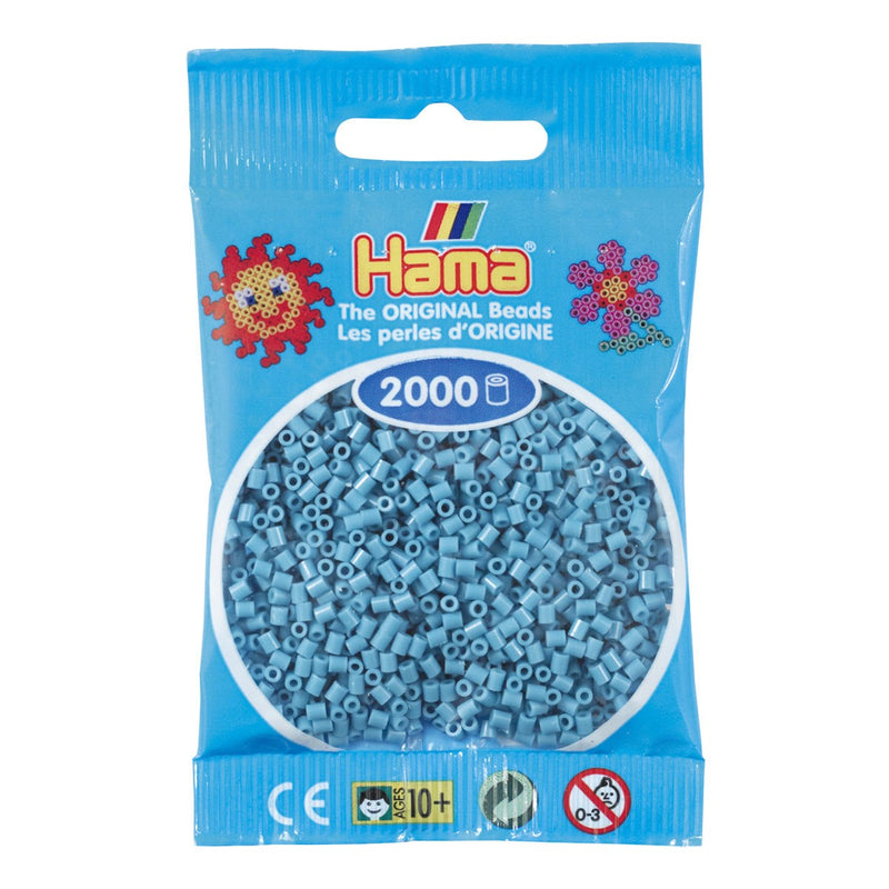 Hama Mini - strijkkralen - 2000 stuks - turquoise 31