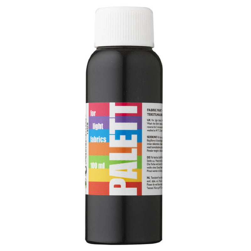 Palett textielverf - lichte stoffen - 100 ml - zwart