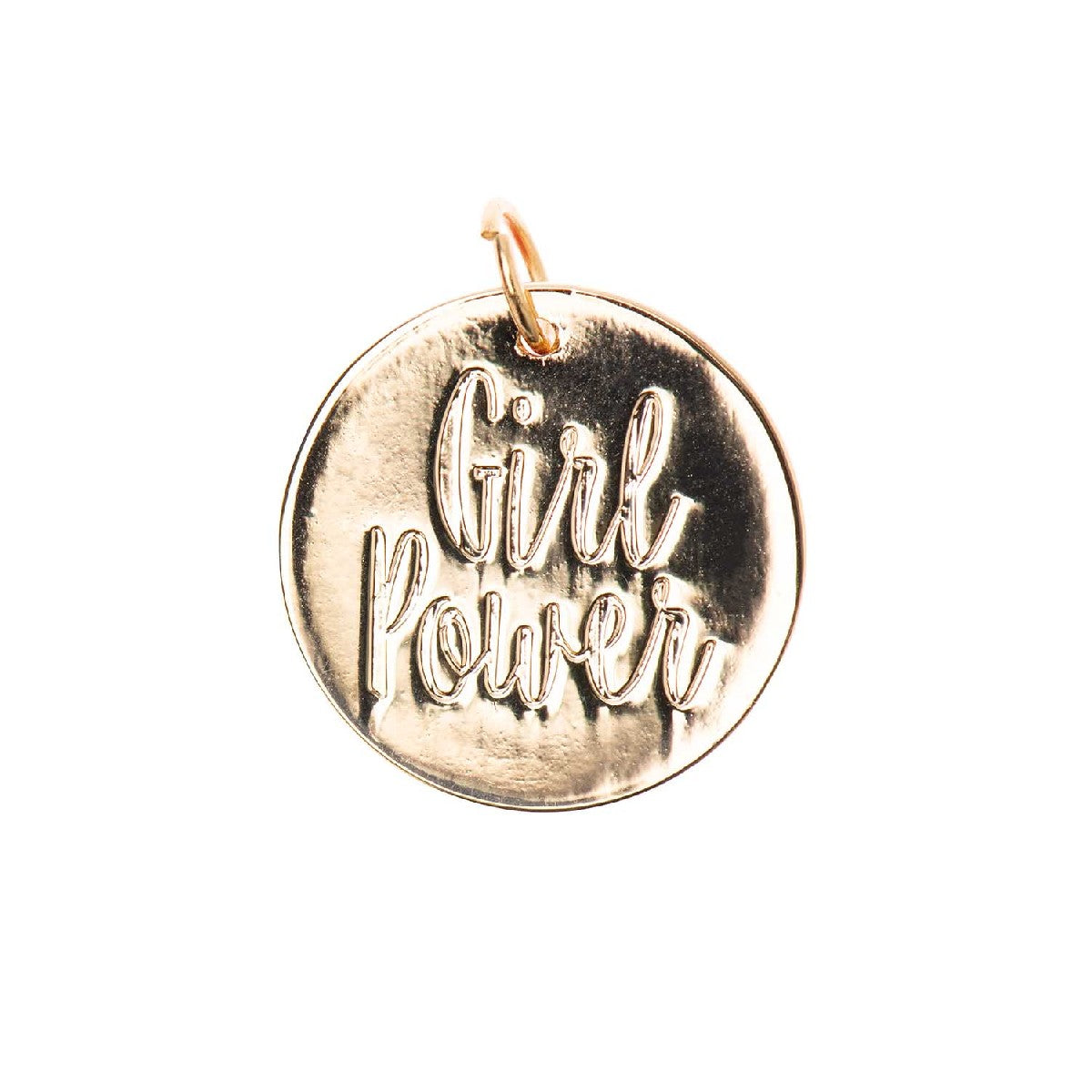 Mix It Up - hanger "girl power" 17 mm - goudkleurig