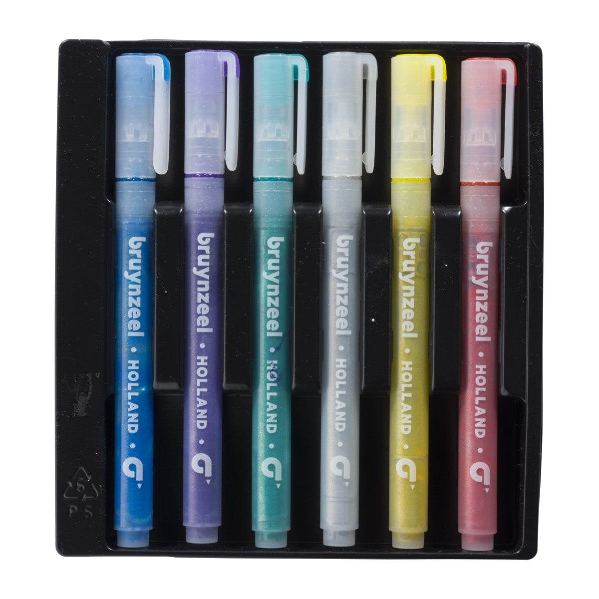 Bruynzeel Kids - glitter viltstiften - 6 stuks