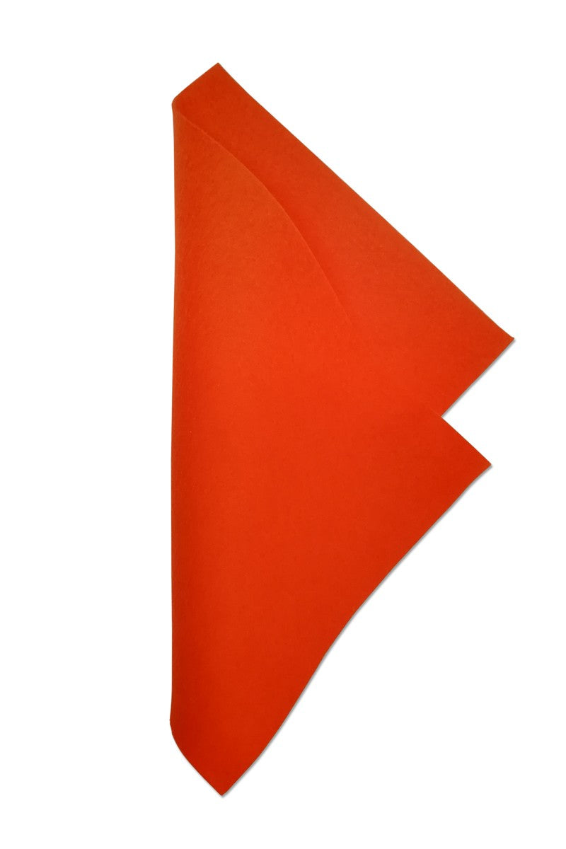 Wolvilt - 20x30 cm - lichtoranje