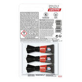 Loctite Power Gel Flexi secondenlijm - 3x 1 gram