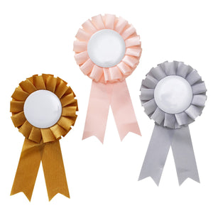 Hobby Horse - rozetten - goud, zilver en roze
