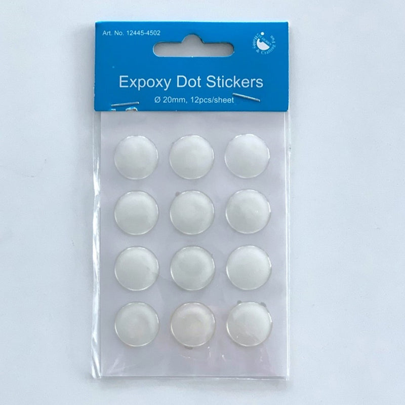 Epoxy dot stickers - 20 mm - 12 stuks