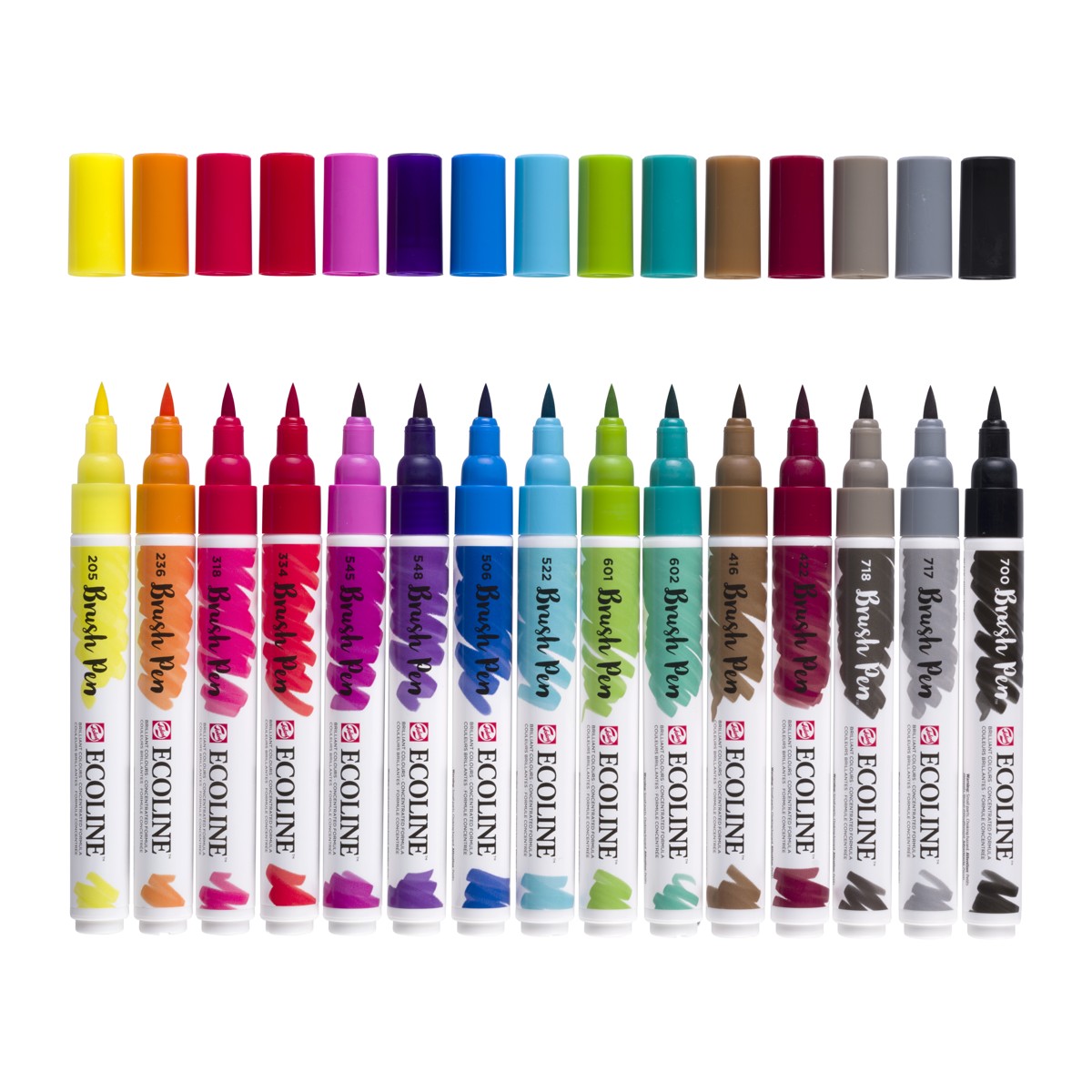 Ecoline Brush Pen set - 15 stuks - primair