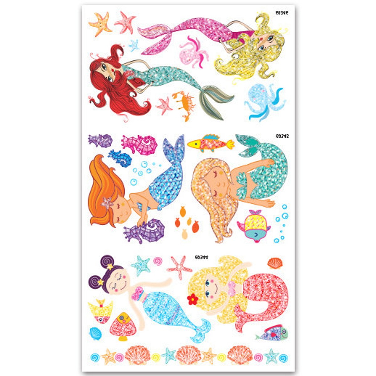 Tattoo stickers - zeemeerminnen