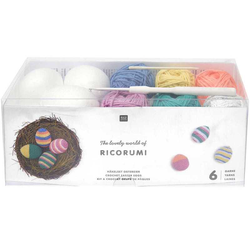 Ricorumi haakpakket - paaseieren - vrolijke kleuren