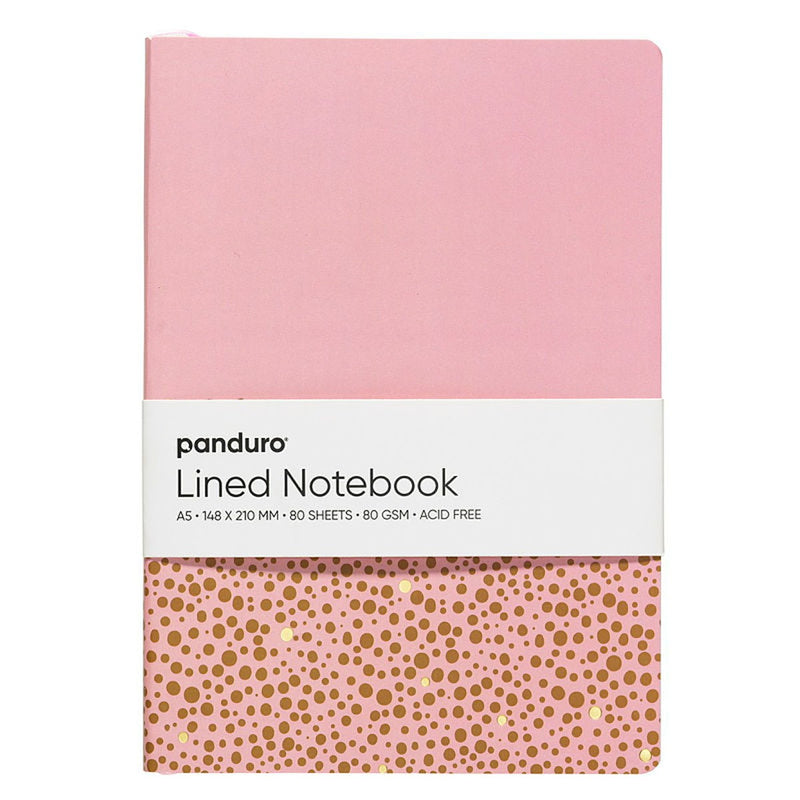 Panduro notitieboek - A5 - pink dots