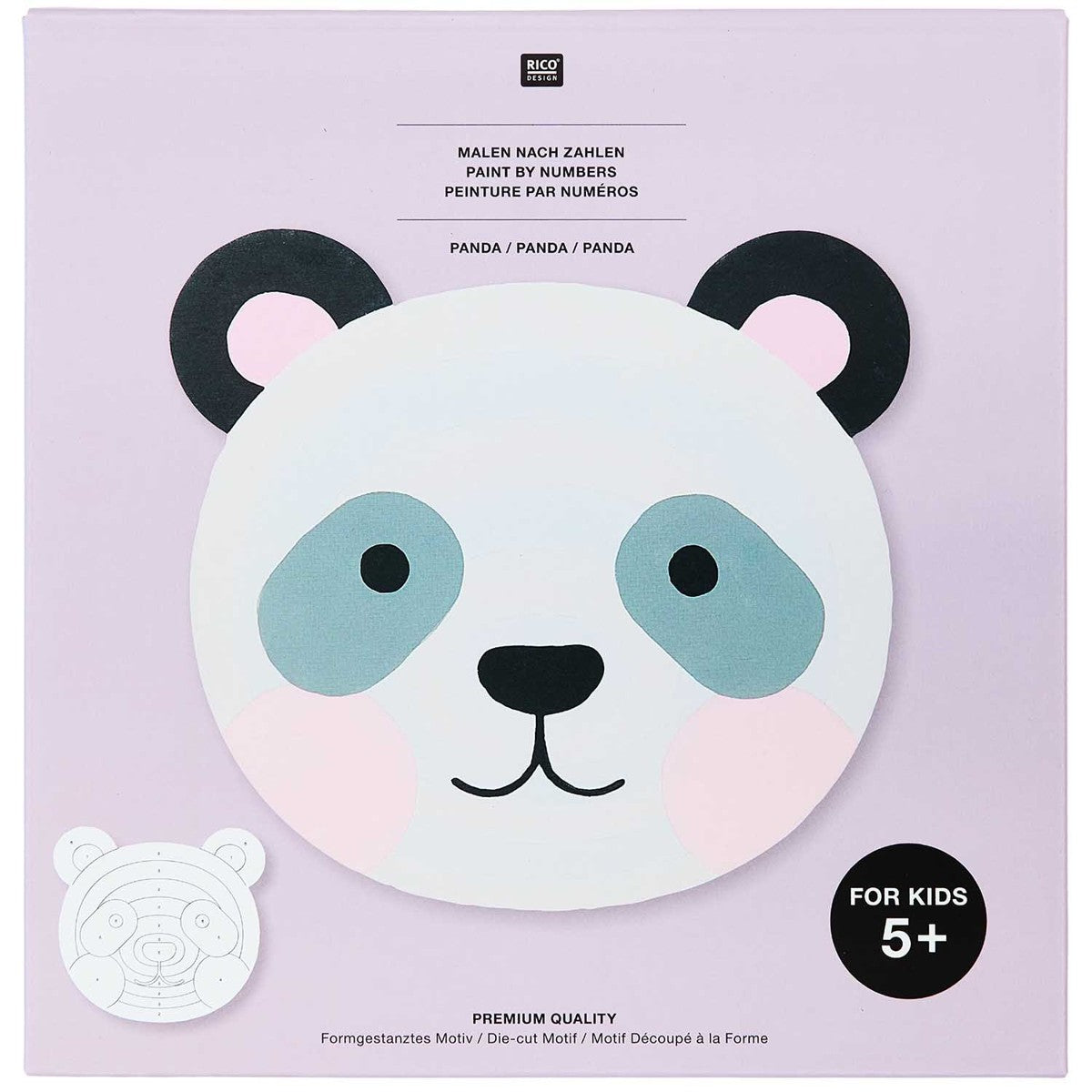 Kids schilderen op nummer set - panda