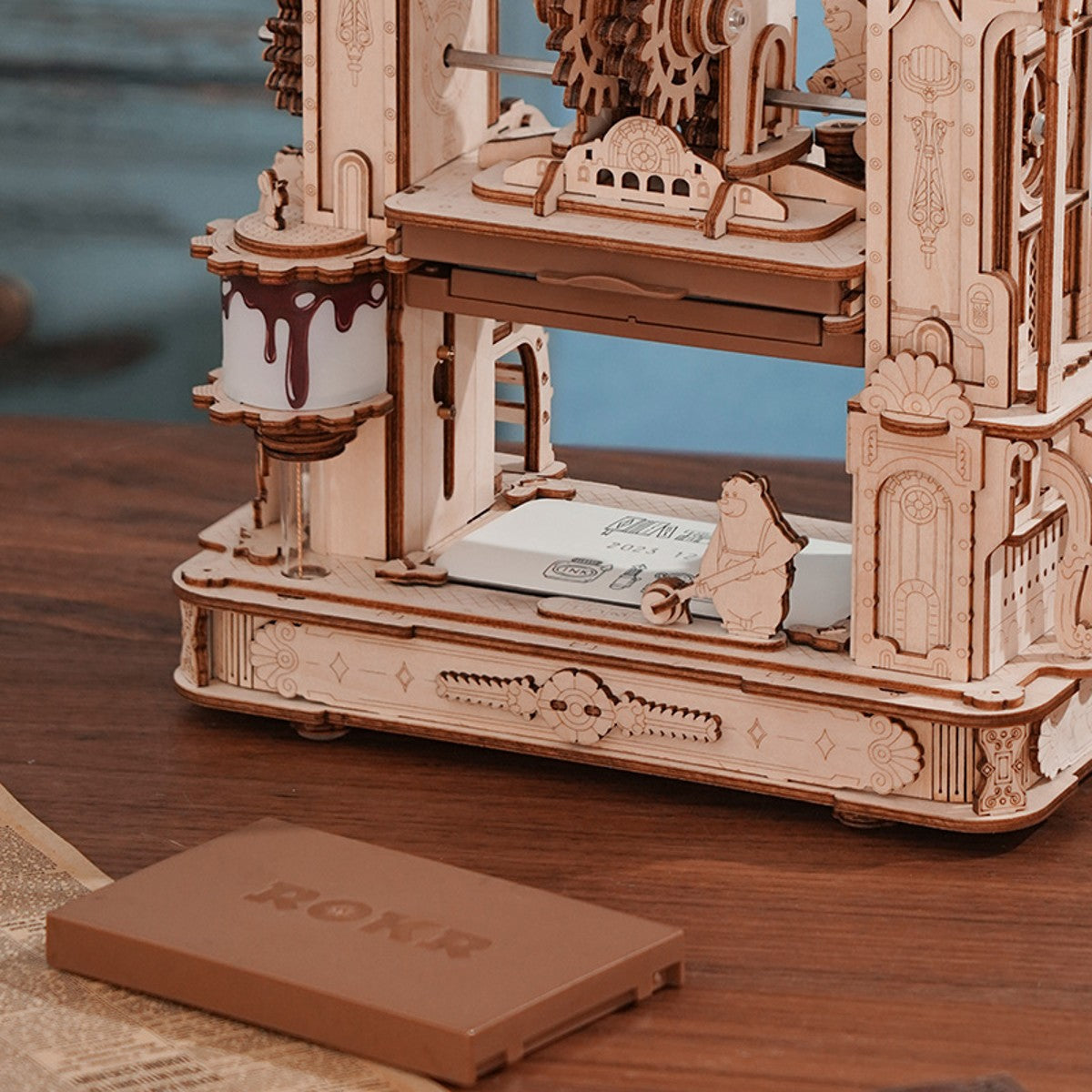 Robotime houten 3D puzzel - Classic Printing Press