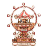 Inspirebox houten 3D puzzel - muziekdoos surprise amusement park