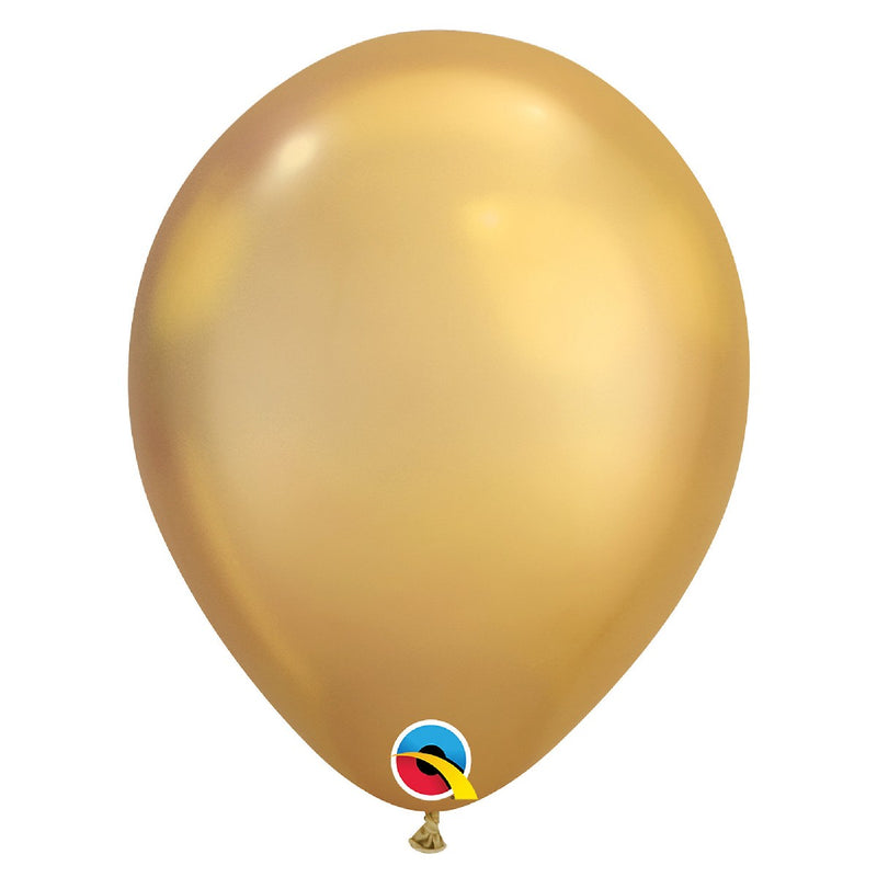 ballonnen metallic 28 cm - goud 3 stuks