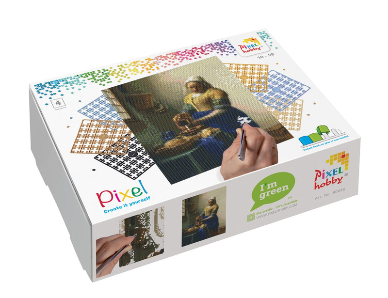 Pixelhobby set - 4 platen - Het Melkmeisje