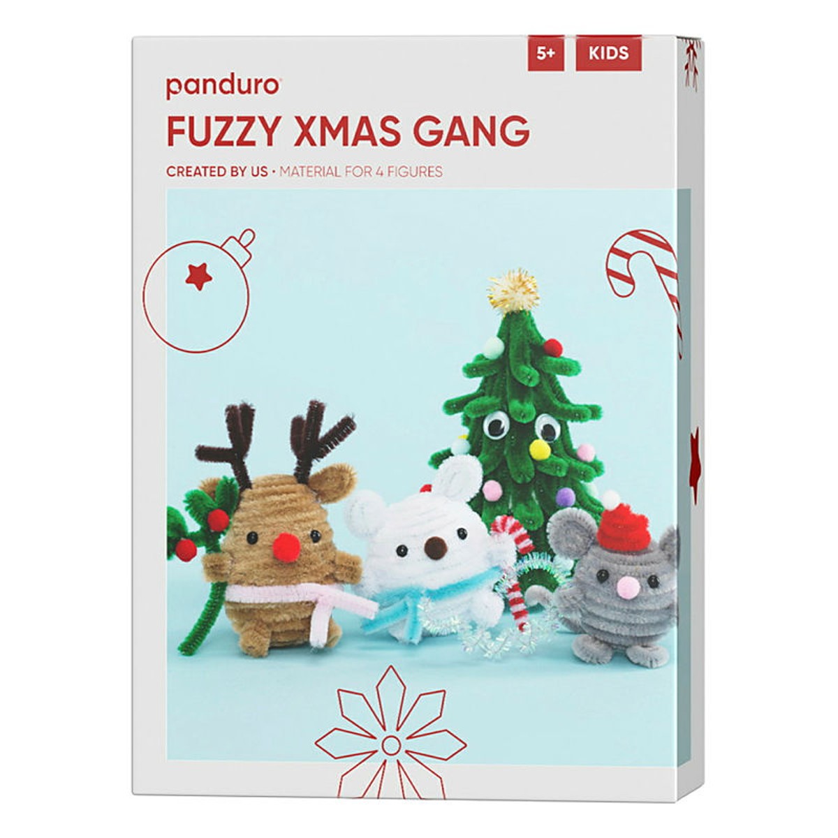 Panduro Kids DIY kit - Fuzzy Xmas Gang