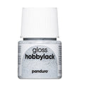 Hobbylak glans - 45 ml - glitter zilver